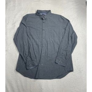 Banana Republic Custom 078 Wash Shirt Slim Fit Button Down Long Sleeve Gray XL